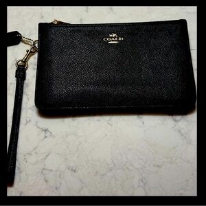 COACH Corner Zip Wristlet